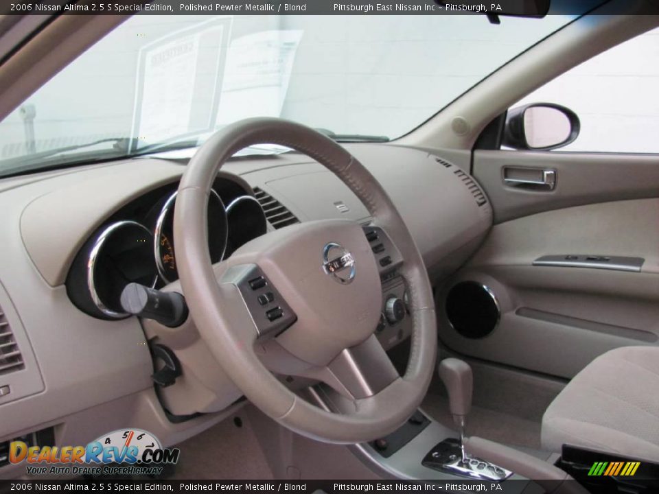 2006 Nissan Altima 2.5 S Special Edition Polished Pewter Metallic / Blond Photo #8
