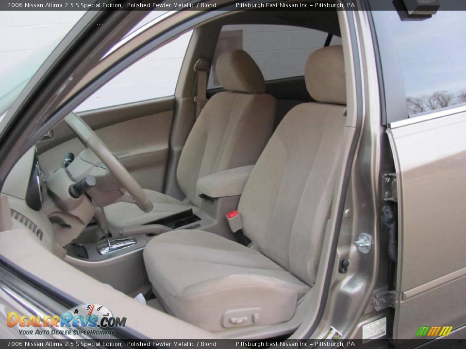 2006 Nissan Altima 2.5 S Special Edition Polished Pewter Metallic / Blond Photo #9