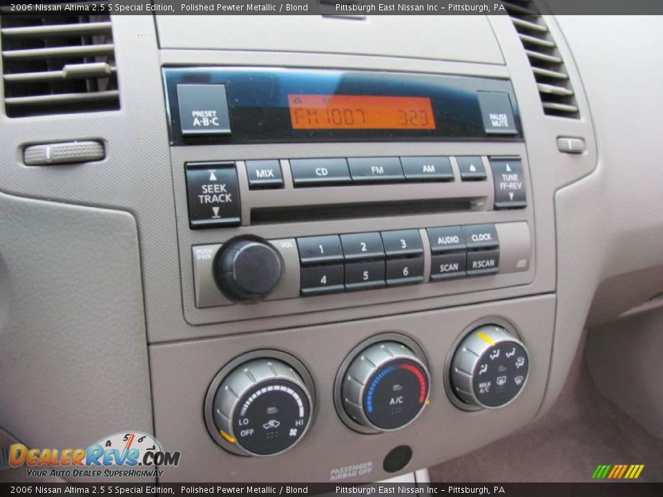 2006 Nissan Altima 2.5 S Special Edition Polished Pewter Metallic / Blond Photo #11