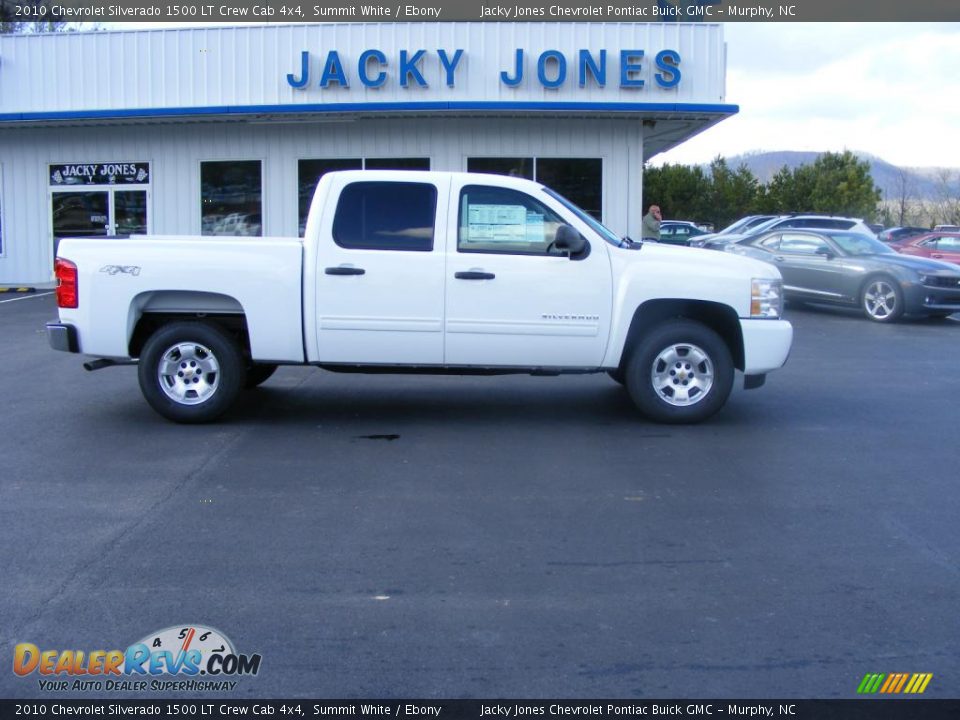 2010 Chevrolet Silverado 1500 LT Crew Cab 4x4 Summit White / Ebony Photo #1