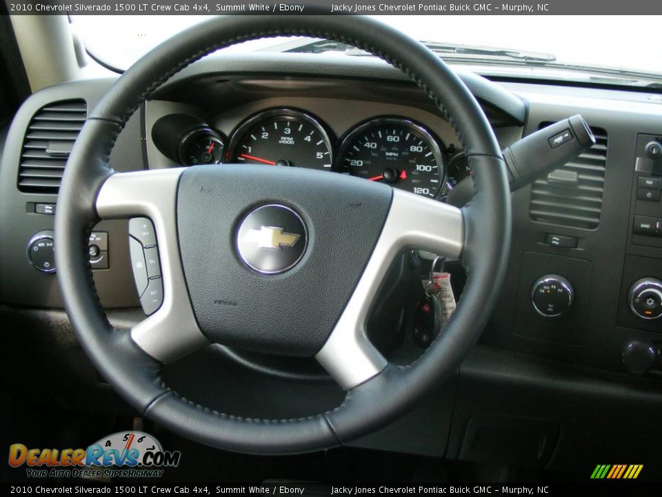 2010 Chevrolet Silverado 1500 LT Crew Cab 4x4 Summit White / Ebony Photo #9