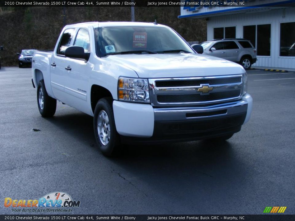 2010 Chevrolet Silverado 1500 LT Crew Cab 4x4 Summit White / Ebony Photo #12