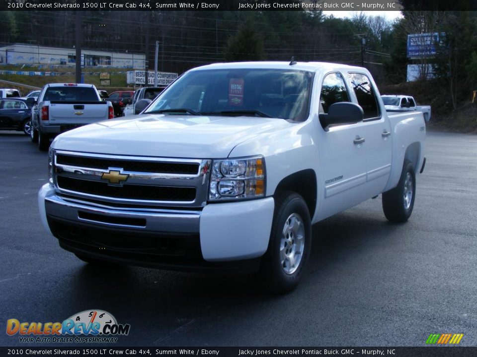 2010 Chevrolet Silverado 1500 LT Crew Cab 4x4 Summit White / Ebony Photo #15