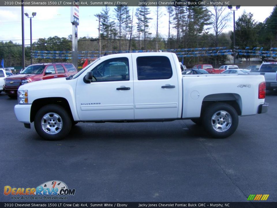 2010 Chevrolet Silverado 1500 LT Crew Cab 4x4 Summit White / Ebony Photo #16