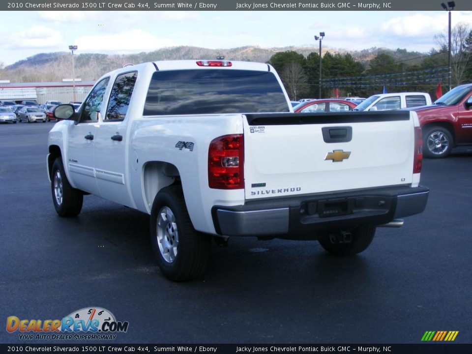 2010 Chevrolet Silverado 1500 LT Crew Cab 4x4 Summit White / Ebony Photo #17