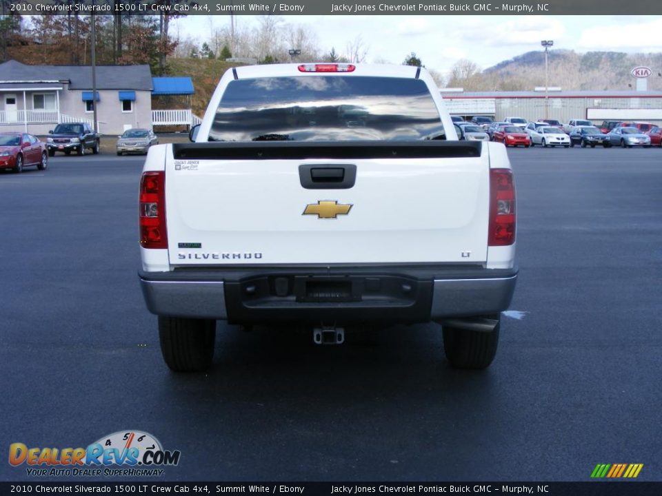 2010 Chevrolet Silverado 1500 LT Crew Cab 4x4 Summit White / Ebony Photo #18