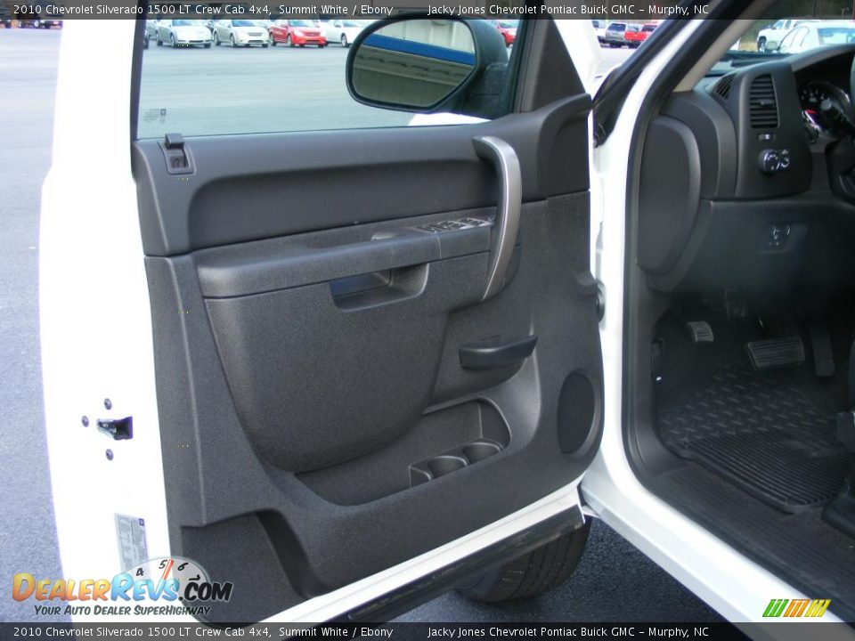 2010 Chevrolet Silverado 1500 LT Crew Cab 4x4 Summit White / Ebony Photo #19