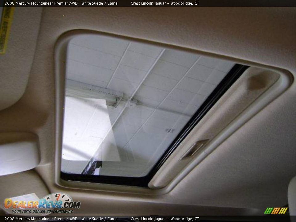 2008 Mercury Mountaineer Premier AWD White Suede / Camel Photo #3