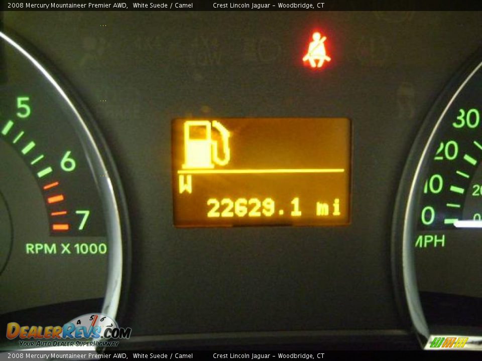 2008 Mercury Mountaineer Premier AWD White Suede / Camel Photo #5