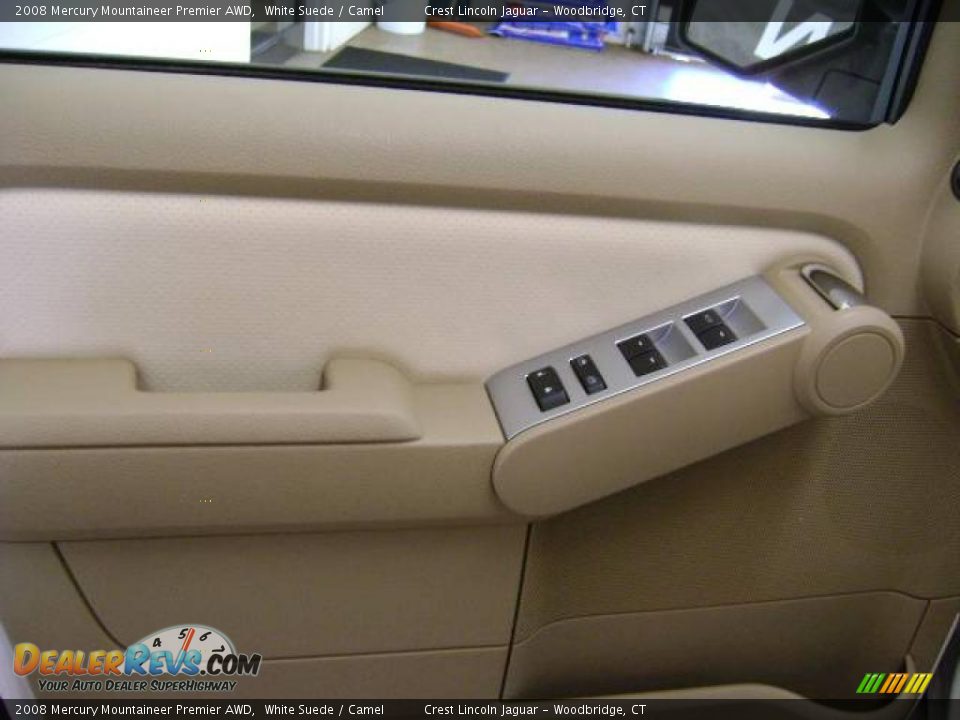2008 Mercury Mountaineer Premier AWD White Suede / Camel Photo #6