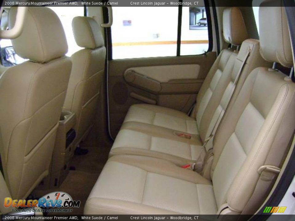 2008 Mercury Mountaineer Premier AWD White Suede / Camel Photo #7