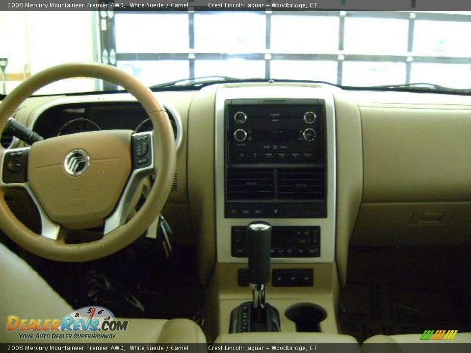 2008 Mercury Mountaineer Premier AWD White Suede / Camel Photo #8