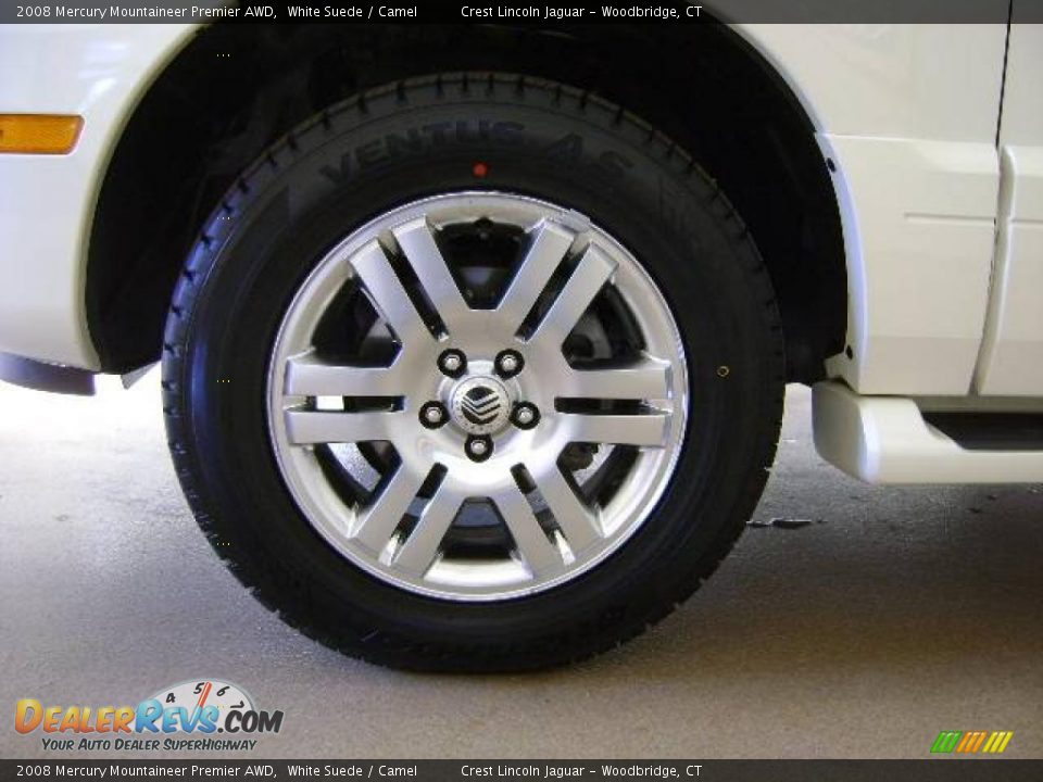 2008 Mercury Mountaineer Premier AWD White Suede / Camel Photo #9