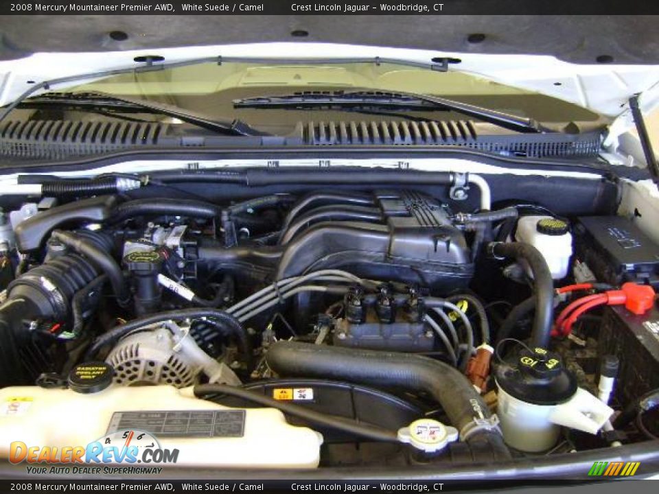 2008 Mercury Mountaineer Premier AWD White Suede / Camel Photo #4
