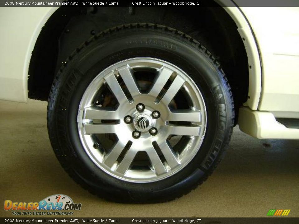 2008 Mercury Mountaineer Premier AWD White Suede / Camel Photo #5