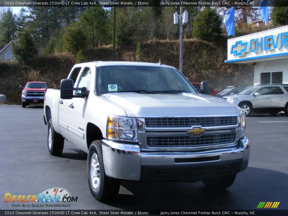 2010 Chevrolet Silverado 2500HD LT Crew Cab 4x4 Sheer Silver Metallic / Ebony Photo #12