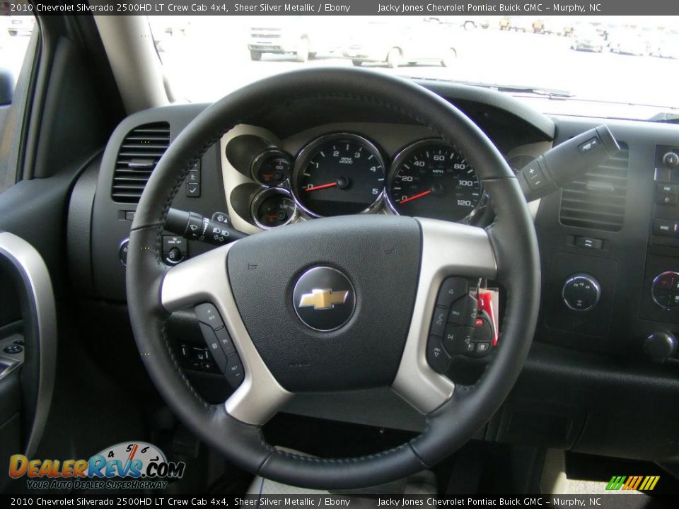 2010 Chevrolet Silverado 2500HD LT Crew Cab 4x4 Sheer Silver Metallic / Ebony Photo #13