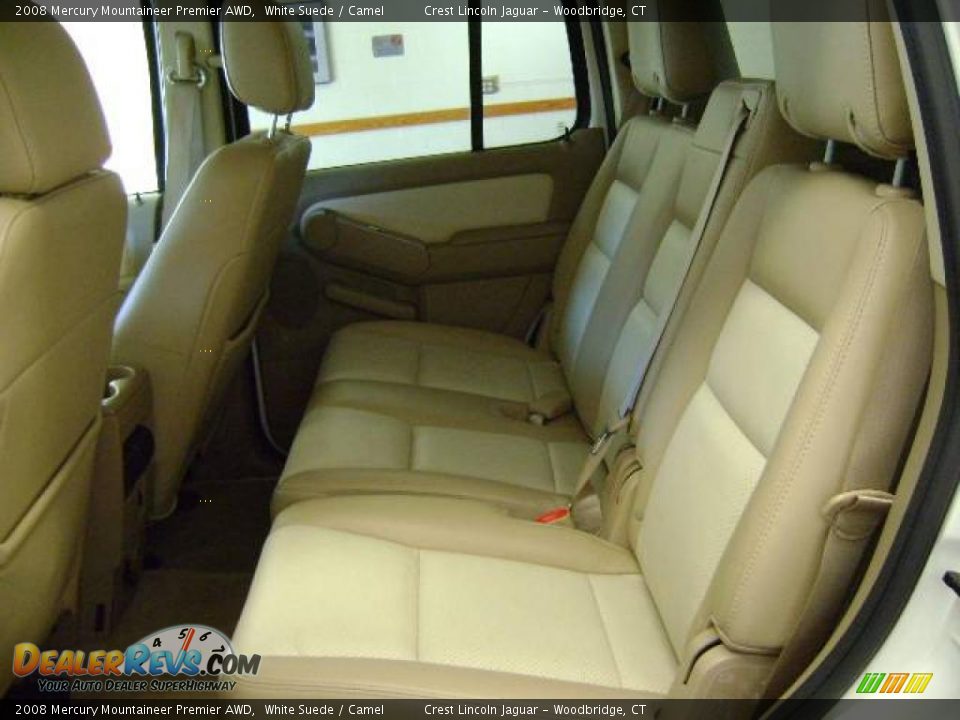 2008 Mercury Mountaineer Premier AWD White Suede / Camel Photo #8