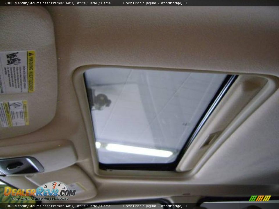 2008 Mercury Mountaineer Premier AWD White Suede / Camel Photo #11