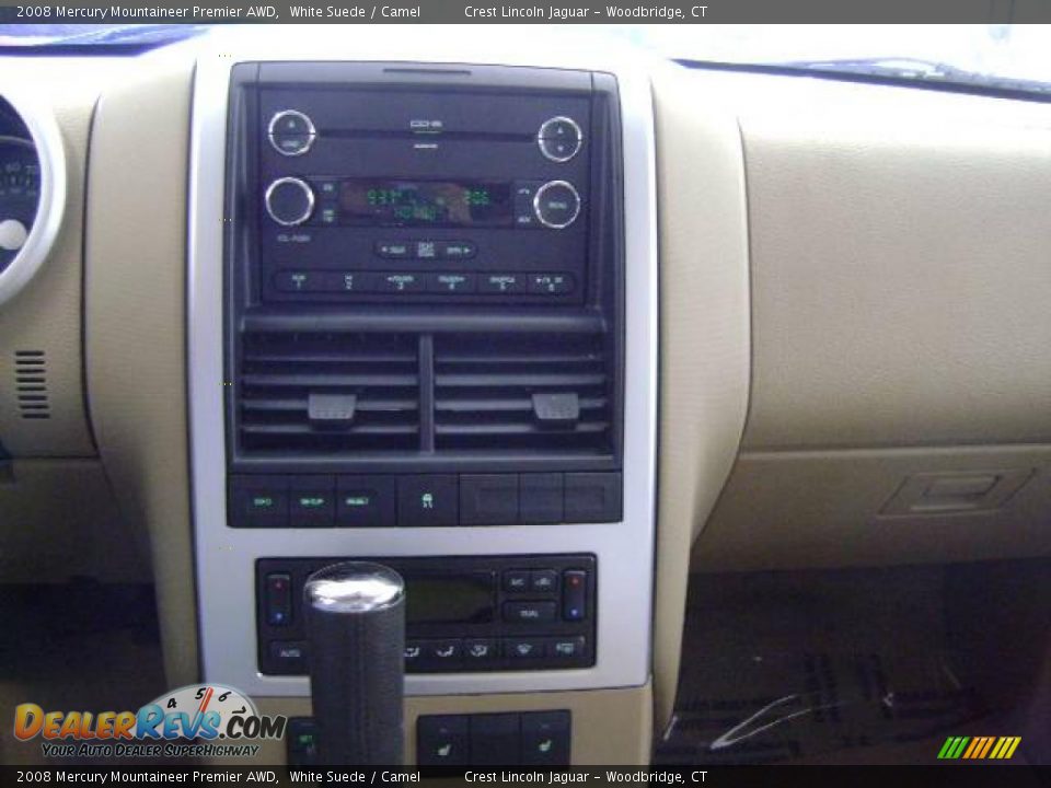 2008 Mercury Mountaineer Premier AWD White Suede / Camel Photo #14
