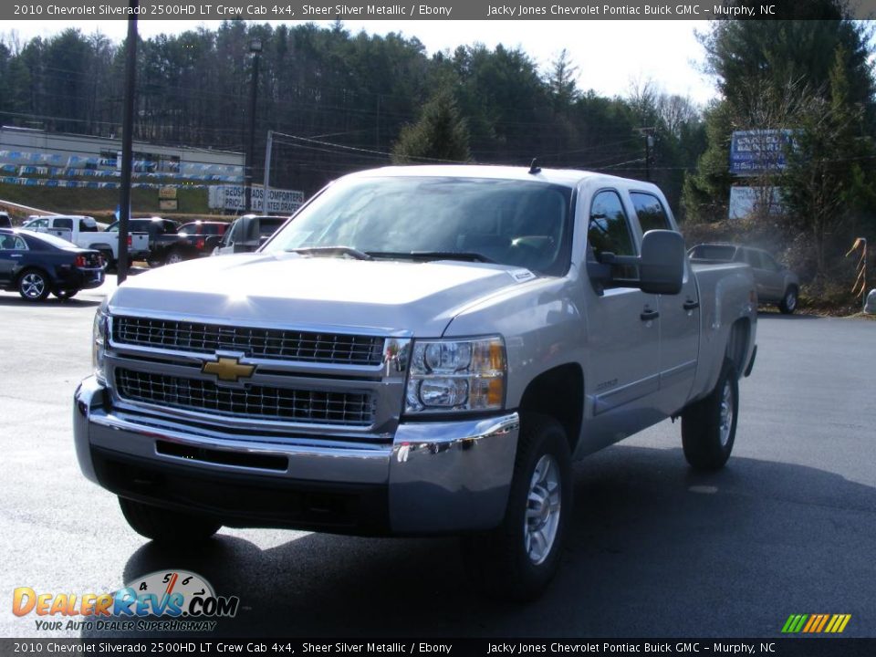 2010 Chevrolet Silverado 2500HD LT Crew Cab 4x4 Sheer Silver Metallic / Ebony Photo #18