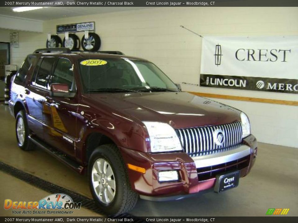 2007 Mercury Mountaineer AWD Dark Cherry Metallic / Charcoal Black Photo #1