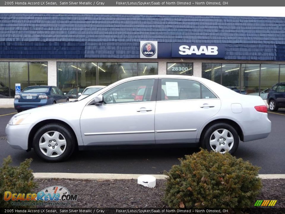 2005 Honda Accord LX Sedan Satin Silver Metallic / Gray Photo #1