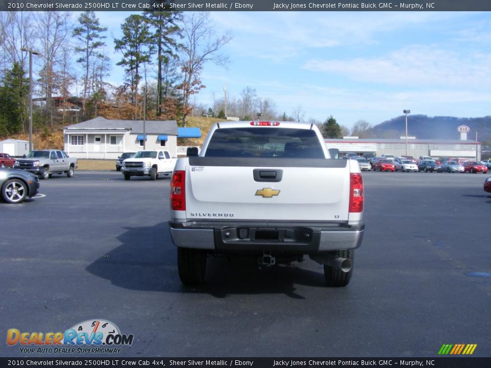 2010 Chevrolet Silverado 2500HD LT Crew Cab 4x4 Sheer Silver Metallic / Ebony Photo #21
