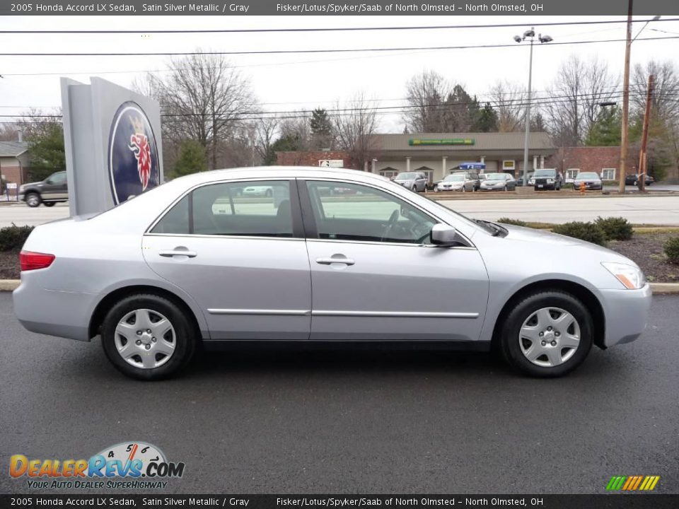 2005 Honda Accord LX Sedan Satin Silver Metallic / Gray Photo #5