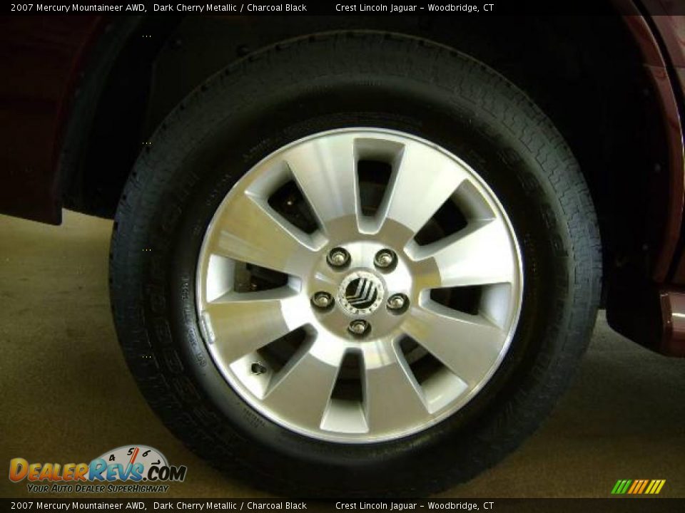 2007 Mercury Mountaineer AWD Dark Cherry Metallic / Charcoal Black Photo #9