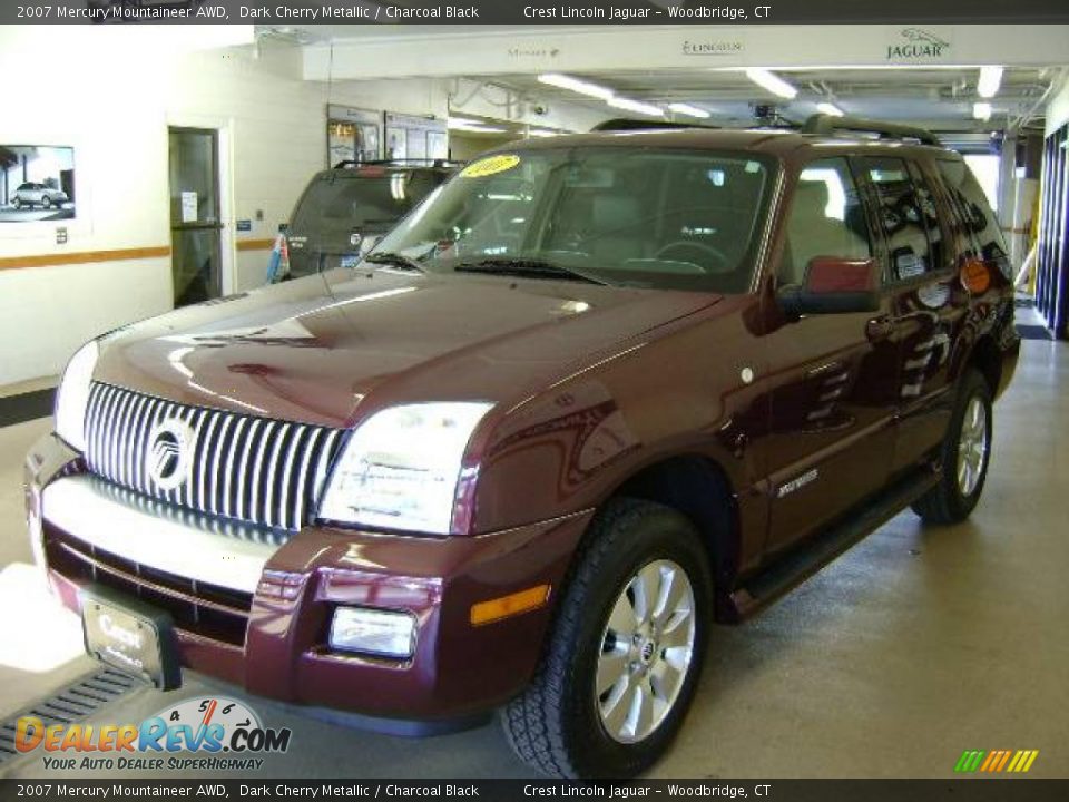 2007 Mercury Mountaineer AWD Dark Cherry Metallic / Charcoal Black Photo #11