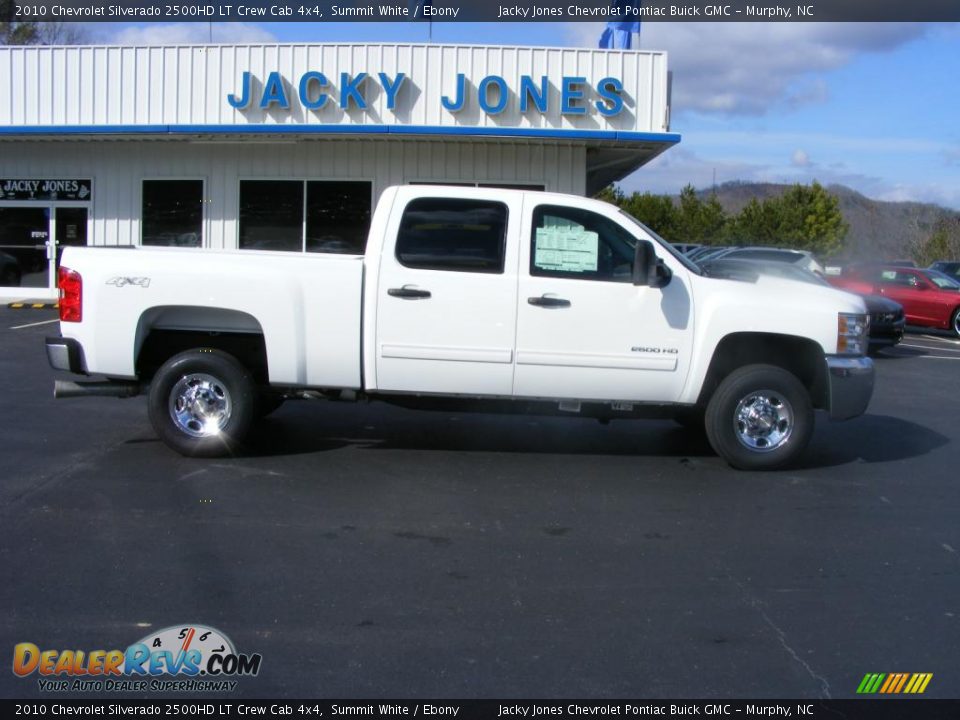 2010 Chevrolet Silverado 2500HD LT Crew Cab 4x4 Summit White / Ebony Photo #1