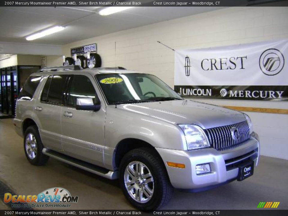 2007 Mercury Mountaineer Premier AWD Silver Birch Metallic / Charcoal Black Photo #1