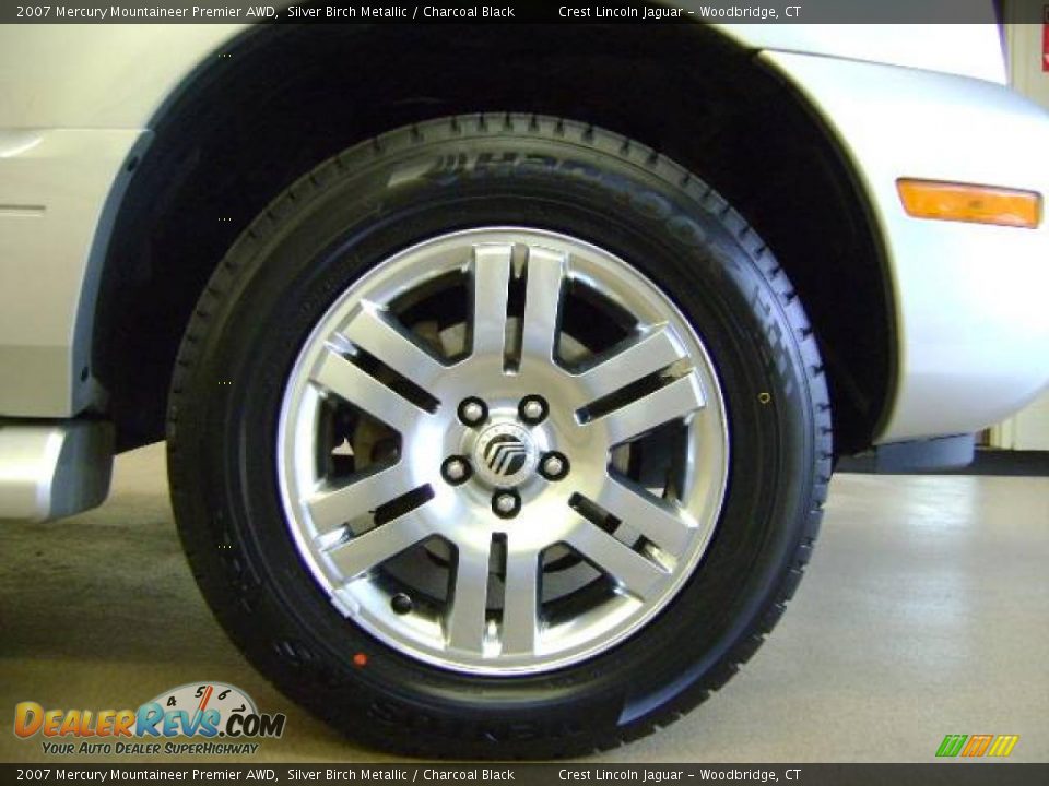 2007 Mercury Mountaineer Premier AWD Silver Birch Metallic / Charcoal Black Photo #5