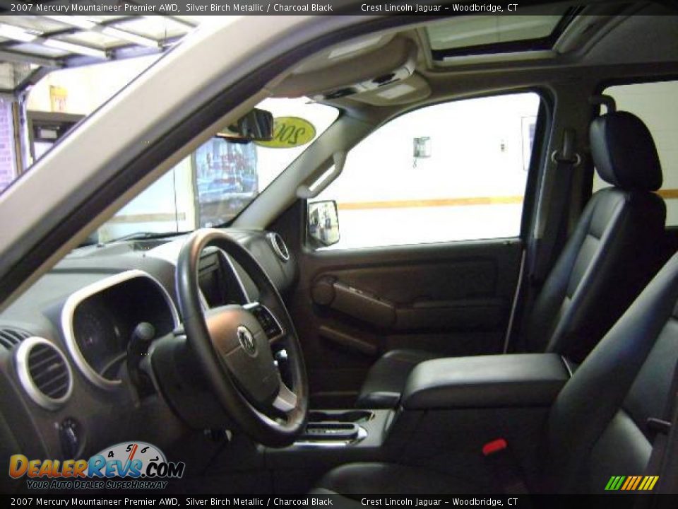 2007 Mercury Mountaineer Premier AWD Silver Birch Metallic / Charcoal Black Photo #6