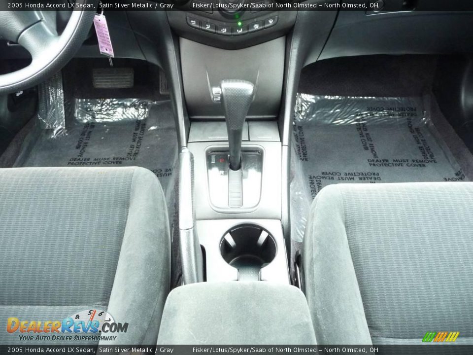 2005 Honda Accord LX Sedan Satin Silver Metallic / Gray Photo #16