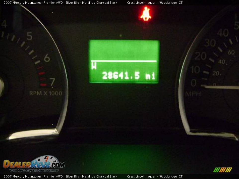 2007 Mercury Mountaineer Premier AWD Silver Birch Metallic / Charcoal Black Photo #9