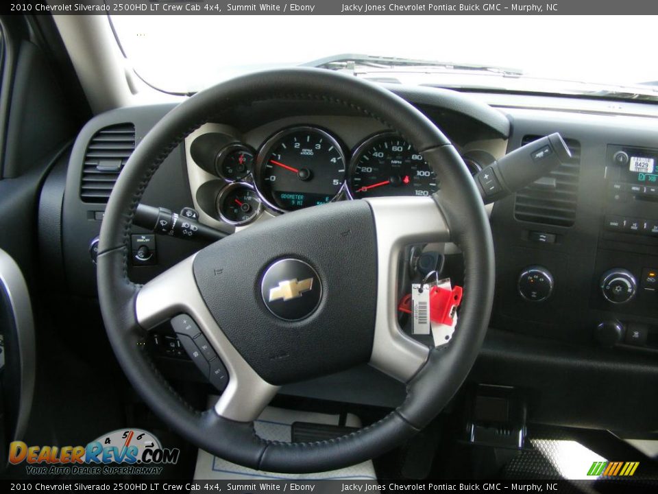 2010 Chevrolet Silverado 2500HD LT Crew Cab 4x4 Summit White / Ebony Photo #13