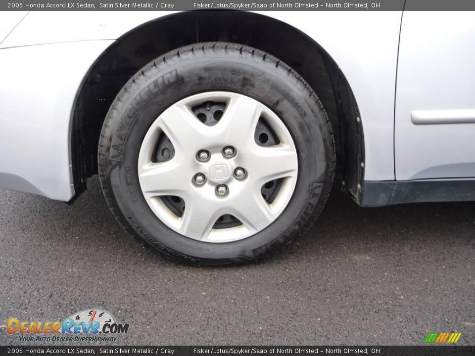 2005 Honda Accord LX Sedan Satin Silver Metallic / Gray Photo #25