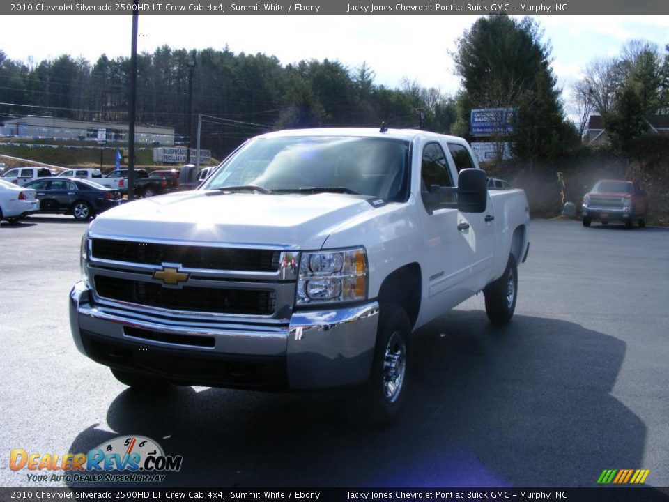 2010 Chevrolet Silverado 2500HD LT Crew Cab 4x4 Summit White / Ebony Photo #17