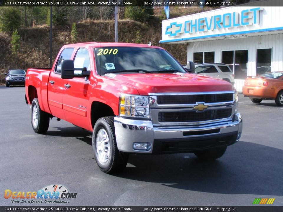 2010 Chevrolet Silverado 2500HD LT Crew Cab 4x4 Victory Red / Ebony Photo #12