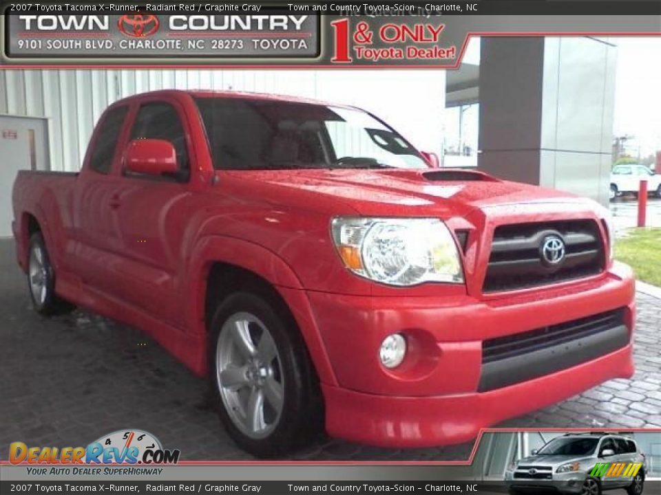2007 Toyota Tacoma X-Runner Radiant Red / Graphite Gray Photo #1