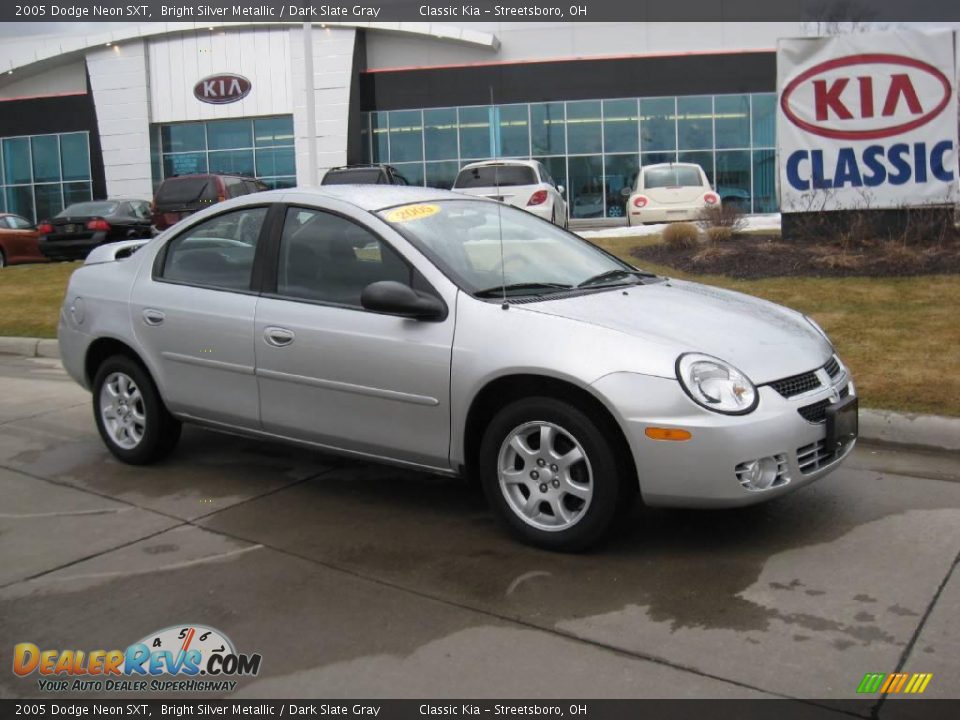 2005 Dodge Neon SXT Bright Silver Metallic / Dark Slate Gray Photo #1
