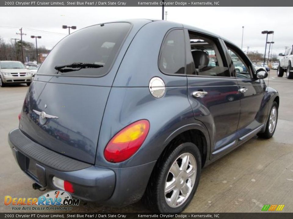 2003 Chrysler PT Cruiser Limited Steel Blue Pearl / Dark Slate Gray Photo #5