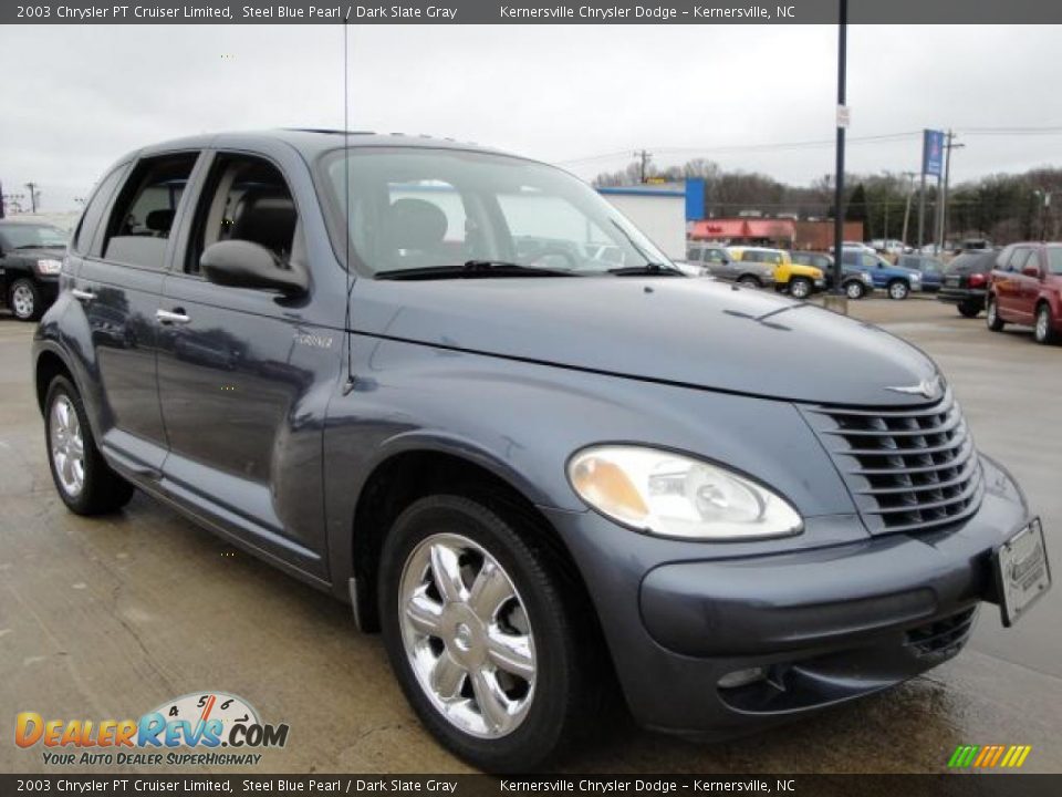 2003 Chrysler PT Cruiser Limited Steel Blue Pearl / Dark Slate Gray Photo #7