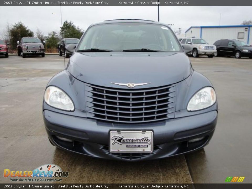 2003 Chrysler PT Cruiser Limited Steel Blue Pearl / Dark Slate Gray Photo #8