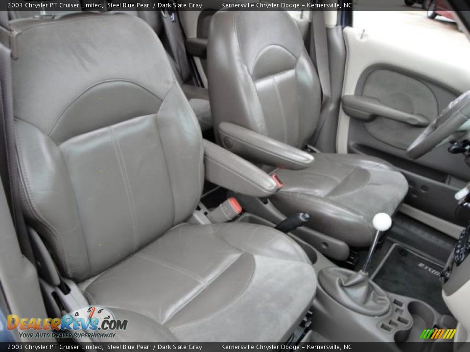 2003 Chrysler PT Cruiser Limited Steel Blue Pearl / Dark Slate Gray Photo #15