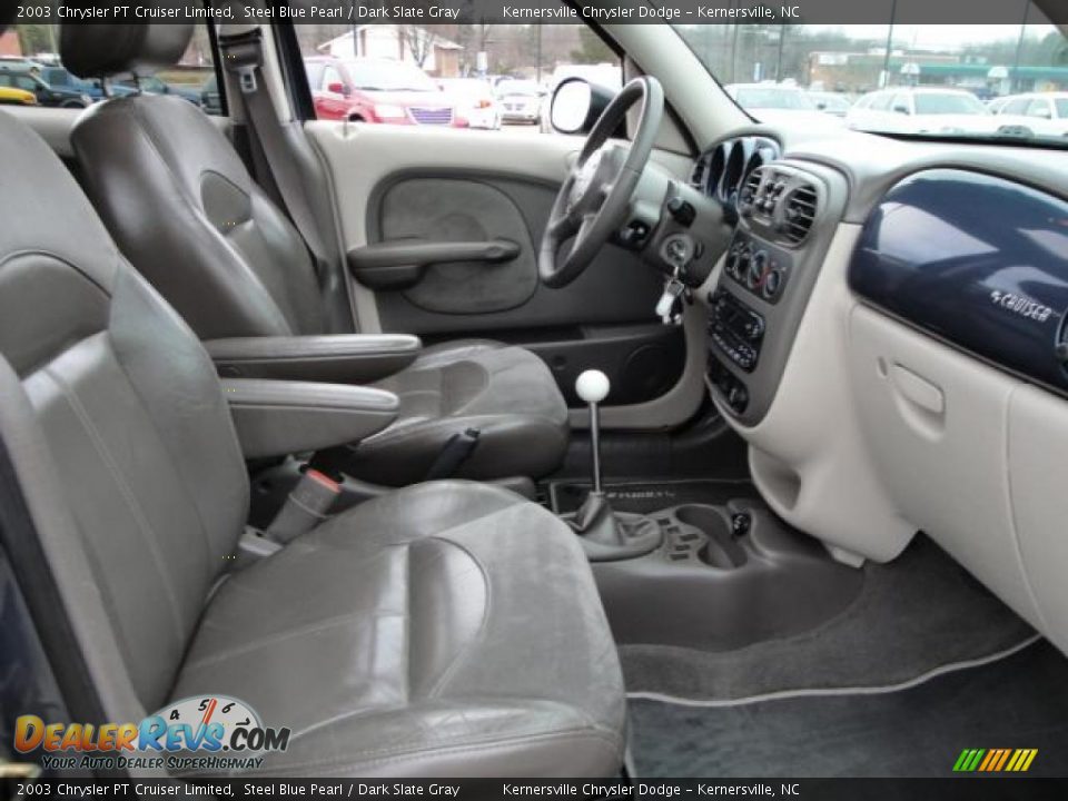 2003 Chrysler PT Cruiser Limited Steel Blue Pearl / Dark Slate Gray Photo #16