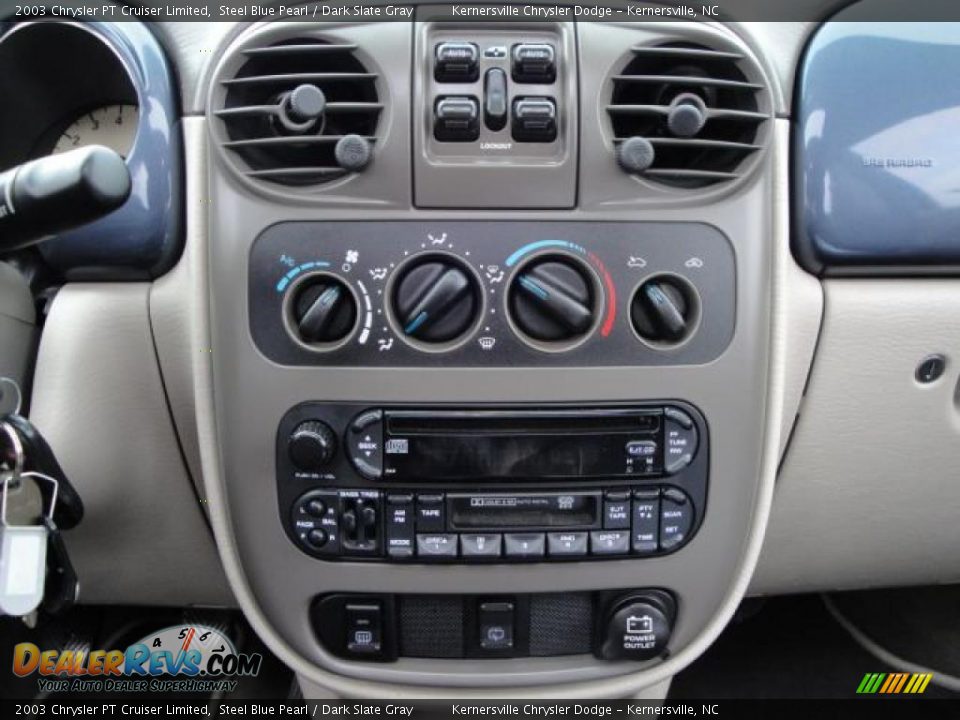 2003 Chrysler PT Cruiser Limited Steel Blue Pearl / Dark Slate Gray Photo #23
