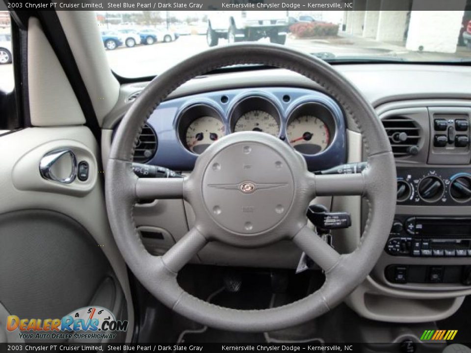 2003 Chrysler PT Cruiser Limited Steel Blue Pearl / Dark Slate Gray Photo #24